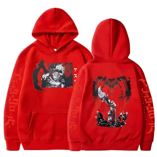 Black Clover Anime Clothes Asta Printed Men Women Hoodies Plus Size Sweatshirt Comfortable Sweatshirt Harajuku Uisex Streetwear