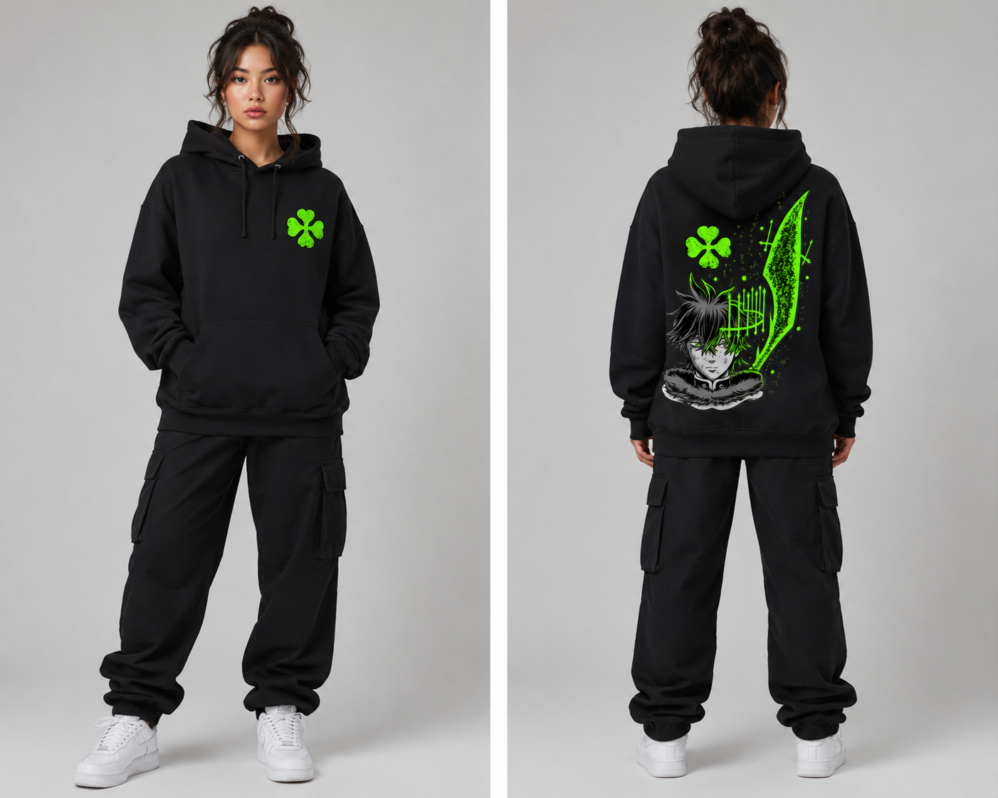 Black Anime Streetwear Collection