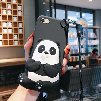 Cute Cartoon Panda Case for iPhone