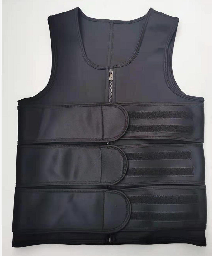Amazon Men's Sports Body Shaper Neoprene Belly Tinting Vest Sweat-popping Fitness Tunic