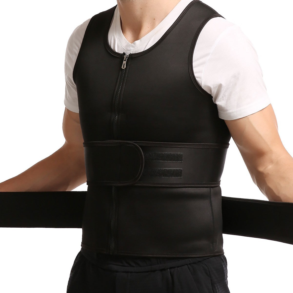 Amazon Men's Sports Body Shaper Neoprene Belly Tinting Vest Sweat-popping Fitness Tunic