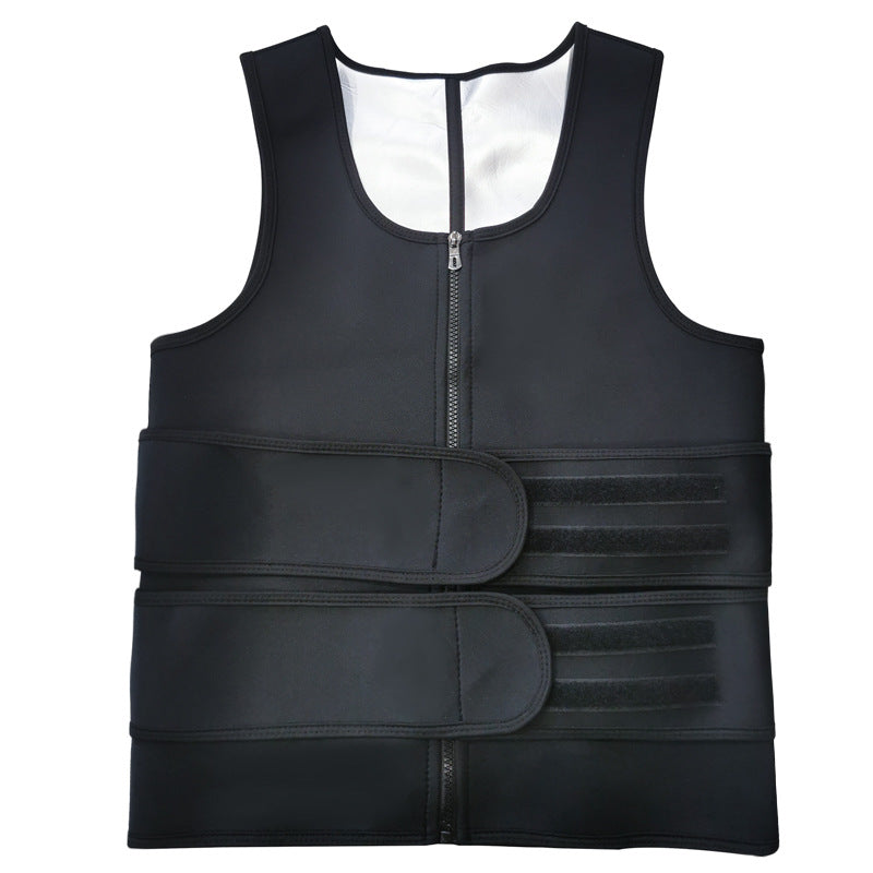 Amazon Men's Sports Body Shaper Neoprene Belly Tinting Vest Sweat-popping Fitness Tunic