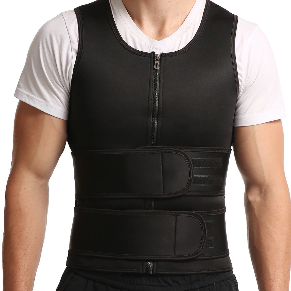 Amazon Men's Sports Body Shaper Neoprene Belly Tinting Vest Sweat-popping Fitness Tunic