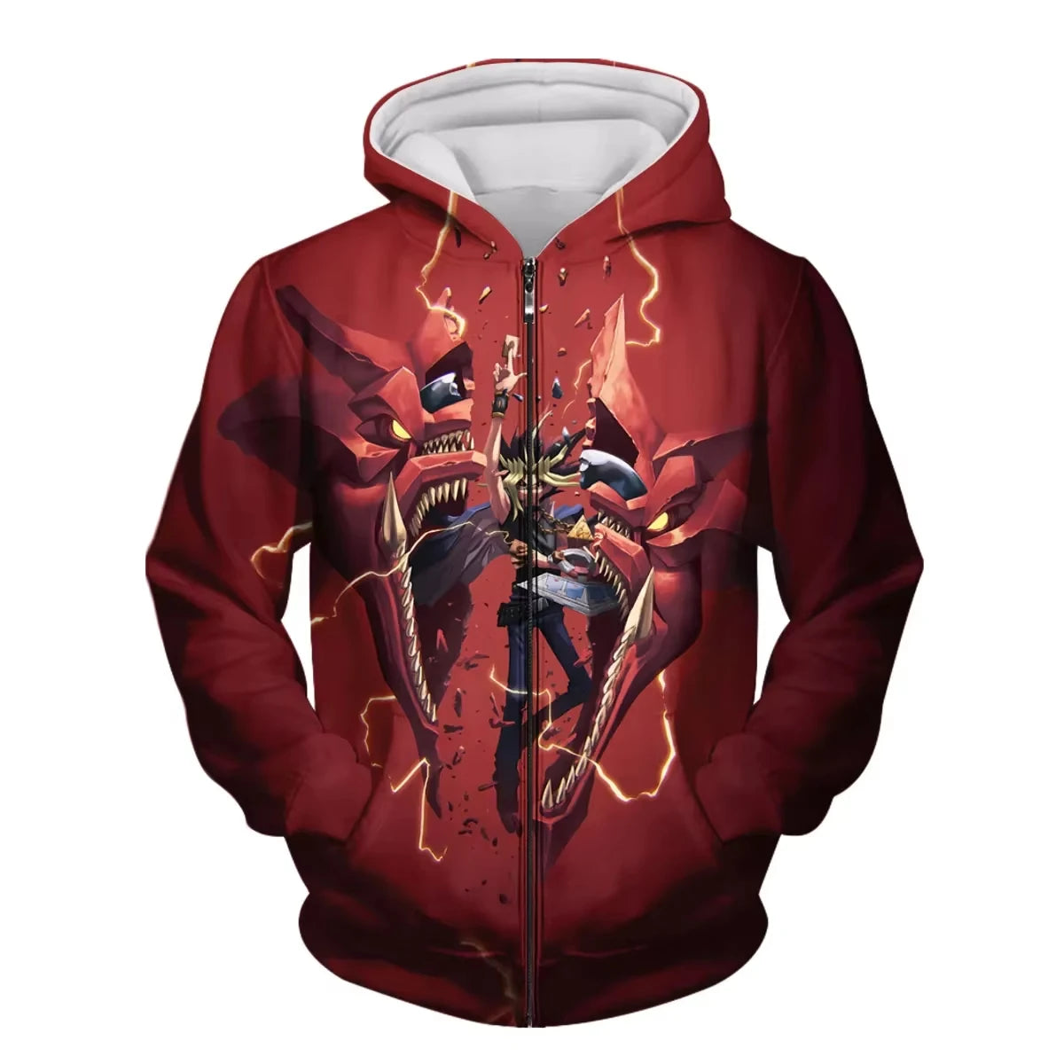 Japanese Anime Yu Gi Oh 3d Print Zip Up Hoodie Men Women Fashion Game Tracksuit Zipper Hoodie Sweatshirt Men Clothes Teen Jacket
