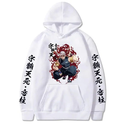 Demon Slayer Tengen Uzui Anime Hoodie Men Women Oversized Pullover Sweatshirt 2026 Autumn Winter New Casual Cosplay Streetwear