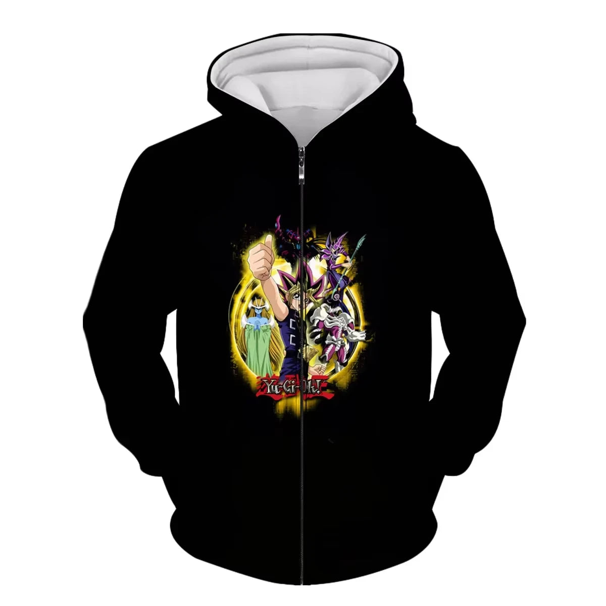Japanese Anime Yu Gi Oh 3d Print Zip Up Hoodie Men Women Fashion Game Tracksuit Zipper Hoodie Sweatshirt Men Clothes Teen Jacket