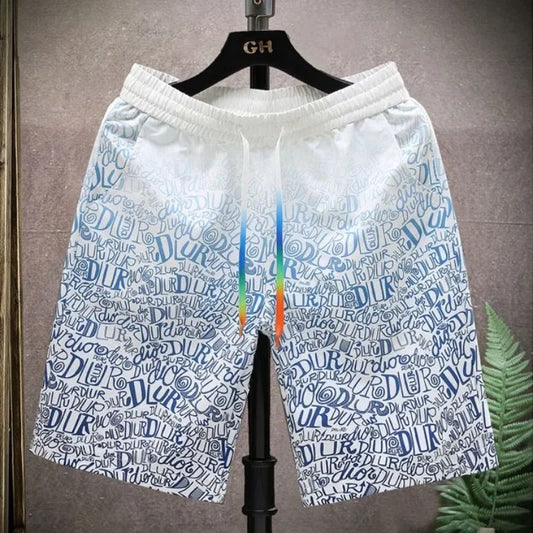 Shorts for Men Anime Graphic Board Man Short Pants Beach in Bulk with Ice Elastic Personalizate Fashion Streetwear New Pant 2025