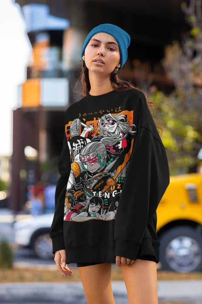 Uzui Tengen T-Shirt Demon Slayer Kimetsu No Yaiba Anime Sweater Soft Tee