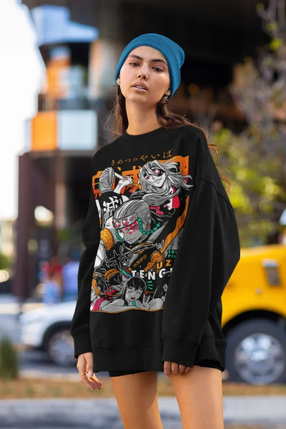 Uzui Tengen T-Shirt Demon Slayer Kimetsu No Yaiba Anime Sweater Soft Tee