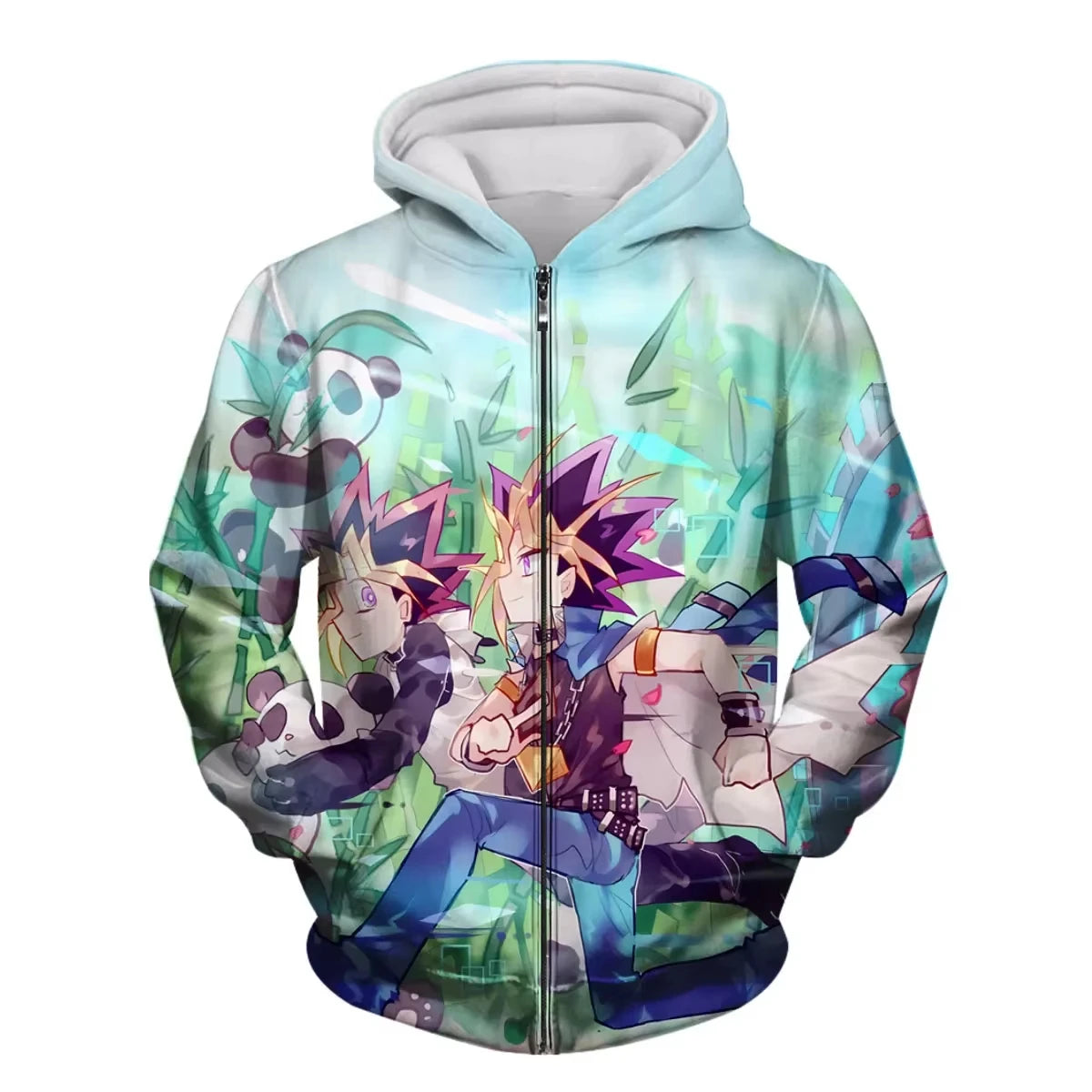 Japanese Anime Yu Gi Oh 3d Print Zip Up Hoodie Men Women Fashion Game Tracksuit Zipper Hoodie Sweatshirt Men Clothes Teen Jacket