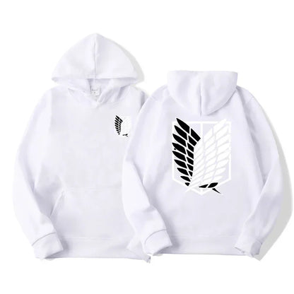 Men's hoodie anime hoodie men and women street fashion pullover Harajuku Attack on Titan hoodie sweatshirt clothes