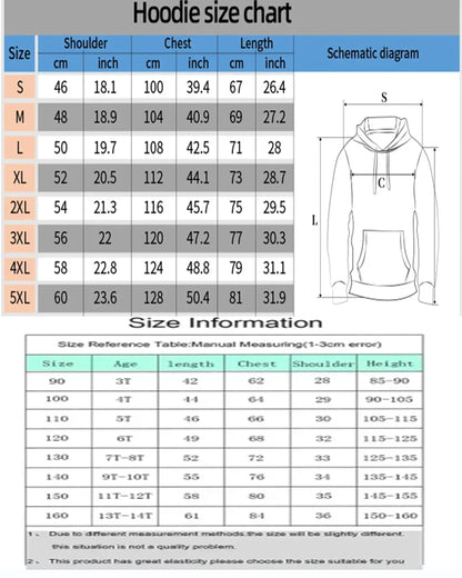 New Anime Trend "Demon Slayer" Hooded Sweatshirt - Women's and Men's Anime Print Street Casual Sportswear