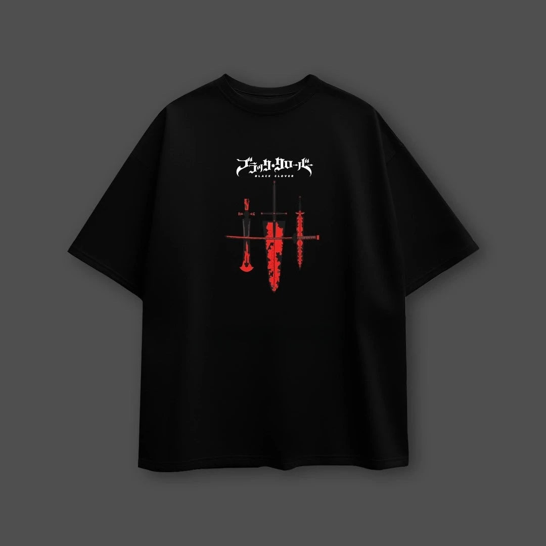 Black Clover Asta T-Shirt Men's Anime Demon Bull Graphic Short Sleeve Crew Neck Casual Streetwear Manga Fan Gift Summer