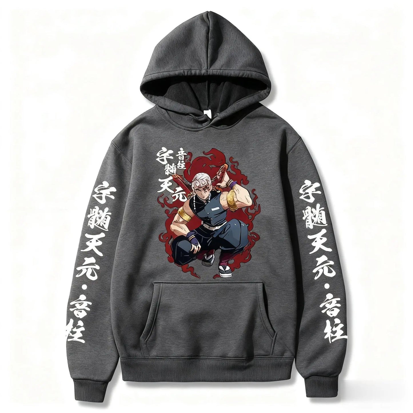 Demon Slayer Tengen Uzui Anime Hoodie Men Women Oversized Pullover Sweatshirt 2026 Autumn Winter New Casual Cosplay Streetwear