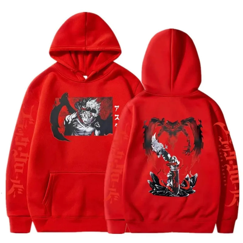 Black Clover Anime Clothes Asta Printed Men Women Hoodies Plus Size Sweatshirt Comfortable Sweatshirt Harajuku Uisex Streetwear