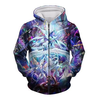 Japanese Anime Yu Gi Oh 3d Print Zip Up Hoodie Men Women Fashion Game Tracksuit Zipper Hoodie Sweatshirt Men Clothes Teen Jacket