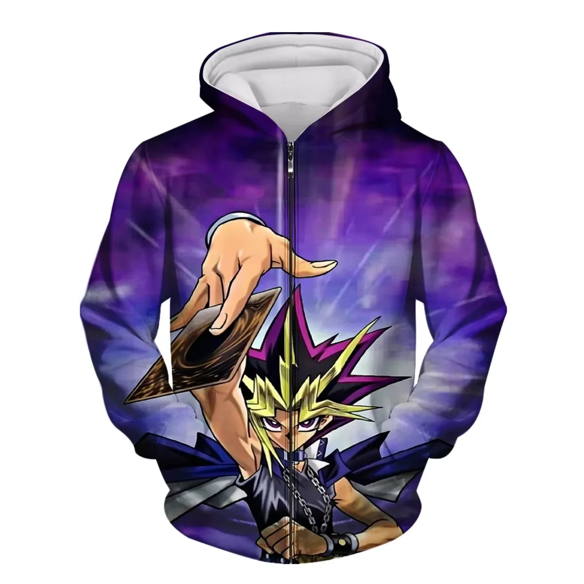 Japanese Anime Yu Gi Oh 3d Print Zip Up Hoodie Men Women Fashion Game Tracksuit Zipper Hoodie Sweatshirt Men Clothes Teen Jacket