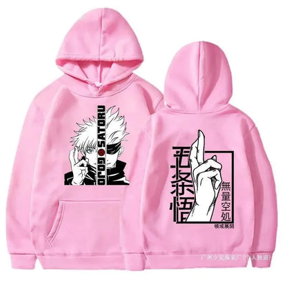 New Anime Sweatshirt Cool Gojo Satoru Graphic Printing Hoodi Men's Fashion Printed Hoodie Casual Top Hoodie Men Hoodie Clothing