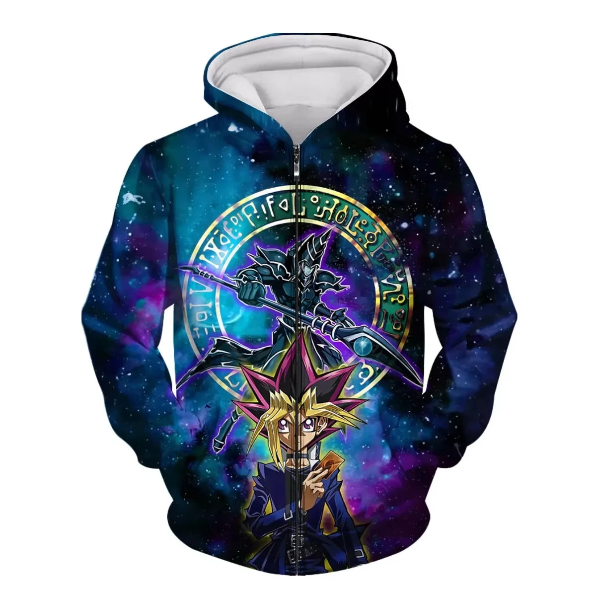 Japanese Anime Yu Gi Oh 3d Print Zip Up Hoodie Men Women Fashion Game Tracksuit Zipper Hoodie Sweatshirt Men Clothes Teen Jacket