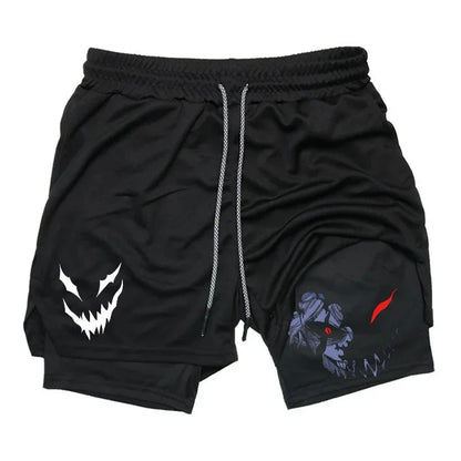 Black Clover Asta Demon Fashion 2025 New Form Black Shorts Men Cotton Casual Summer Streetwear Anime Graphic Print Workout Pants
