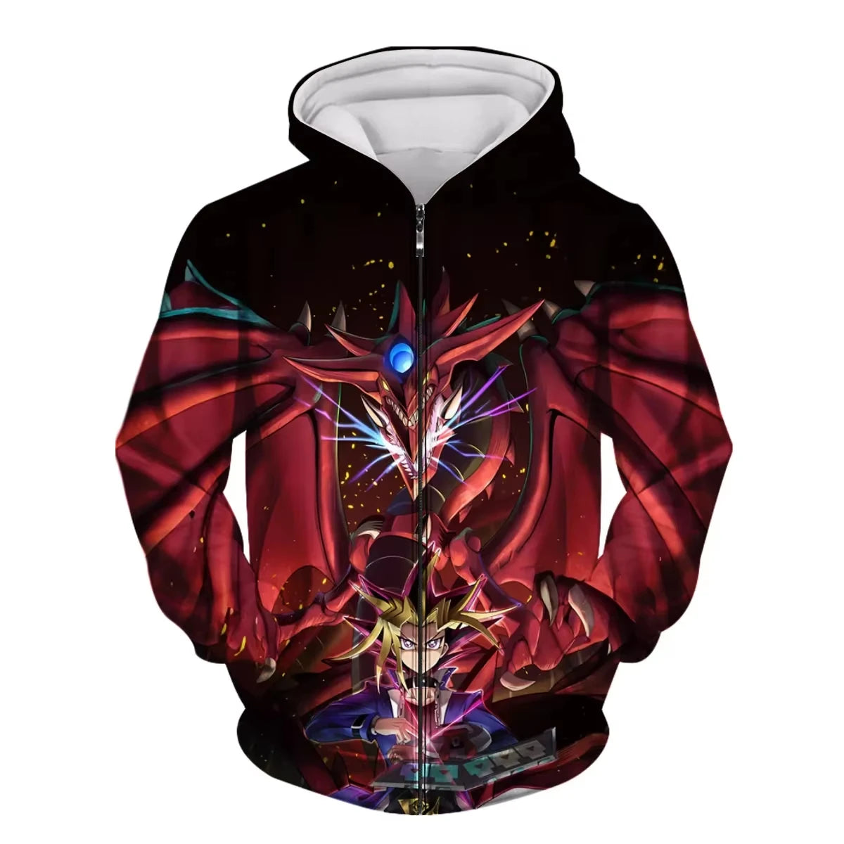 Japanese Anime Yu Gi Oh 3d Print Zip Up Hoodie Men Women Fashion Game Tracksuit Zipper Hoodie Sweatshirt Men Clothes Teen Jacket