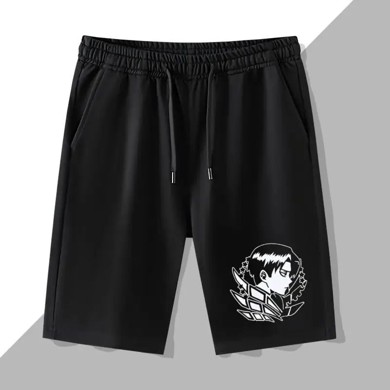 Attack on Giant Anime Shorts Wings of Liberty COS Allen Mikasa Survey Corps Five-Point Pants Men's Summer Fashion Trend Shorts