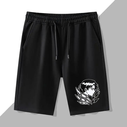 Attack on Giant Anime Shorts Wings of Liberty COS Allen Mikasa Survey Corps Five-Point Pants Men's Summer Fashion Trend Shorts