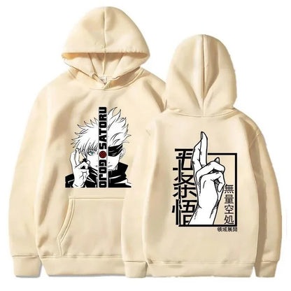 New Anime Sweatshirt Cool Gojo Satoru Graphic Printing Hoodi Men's Fashion Printed Hoodie Casual Top Hoodie Men Hoodie Clothing