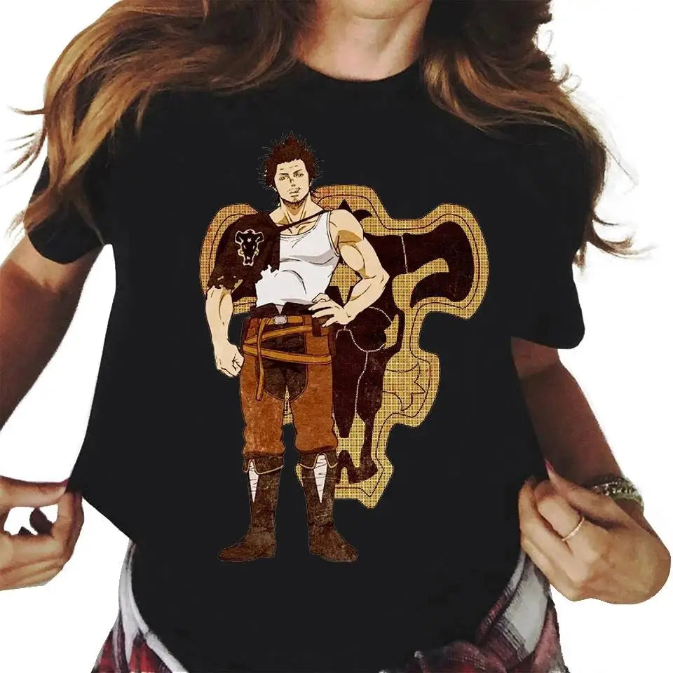 Japanese Anime Black Clover T Shirt Men Women Cartoon Graphic Print Short Sleeve Fashion Casual Plus Size Unisex T Shirt