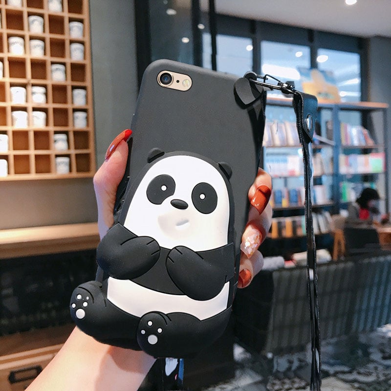 Cute Cartoon Panda Case for iPhone